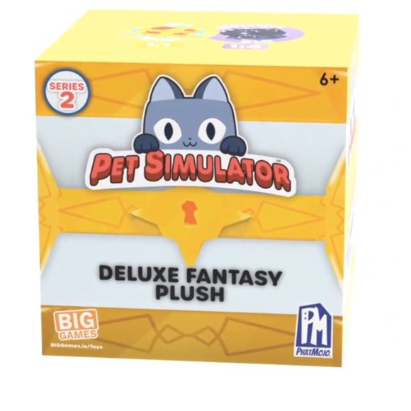 ROBLOX Series 2 Mystery PET SIMULATOR X Deluxe Fantasy XL Tech Plush 2 DLC Codes - Picture 2 of 16